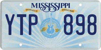 MS license plate YTP898