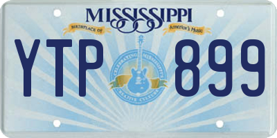 MS license plate YTP899