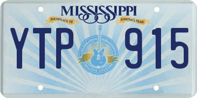 MS license plate YTP915