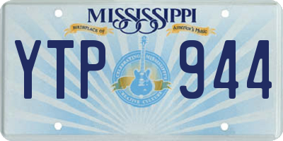 MS license plate YTP944