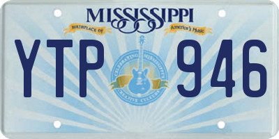 MS license plate YTP946