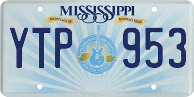 MS license plate YTP953