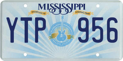 MS license plate YTP956