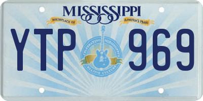 MS license plate YTP969