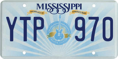 MS license plate YTP970