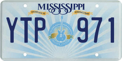 MS license plate YTP971