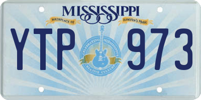 MS license plate YTP973