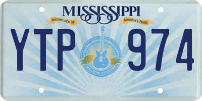 MS license plate YTP974