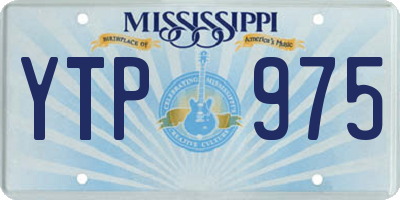 MS license plate YTP975