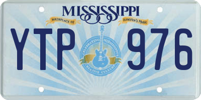 MS license plate YTP976