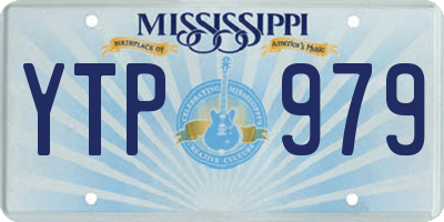 MS license plate YTP979
