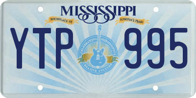 MS license plate YTP995