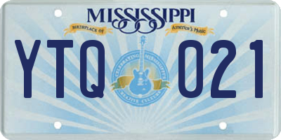 MS license plate YTQ021