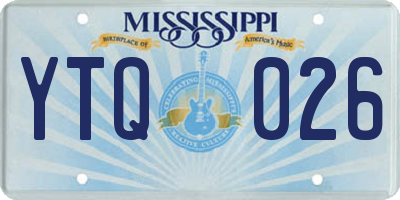 MS license plate YTQ026