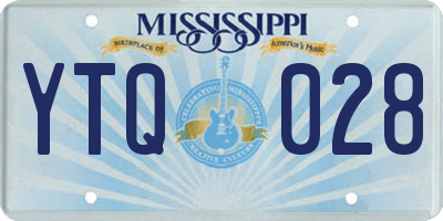 MS license plate YTQ028