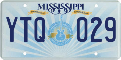 MS license plate YTQ029