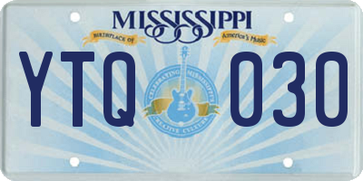 MS license plate YTQ030