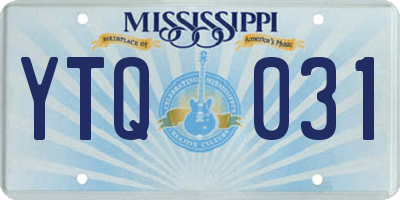 MS license plate YTQ031