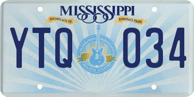 MS license plate YTQ034