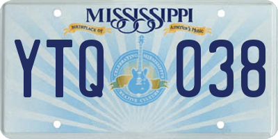 MS license plate YTQ038