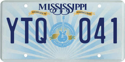MS license plate YTQ041