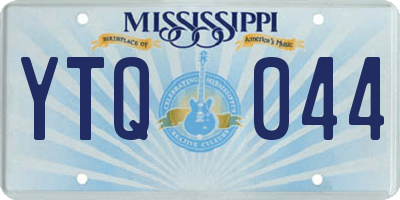 MS license plate YTQ044