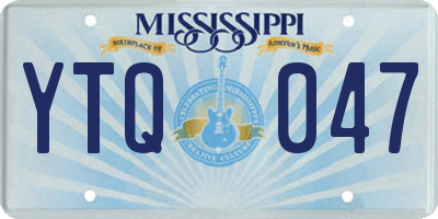 MS license plate YTQ047