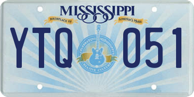 MS license plate YTQ051