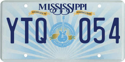 MS license plate YTQ054