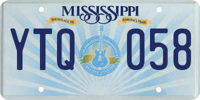 MS license plate YTQ058