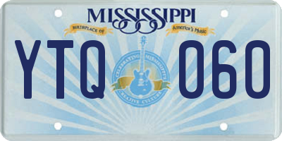 MS license plate YTQ060