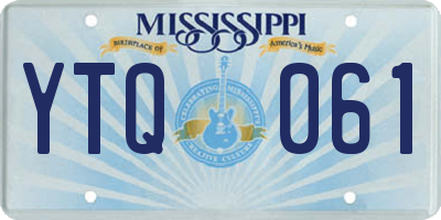 MS license plate YTQ061