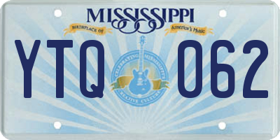 MS license plate YTQ062