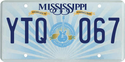 MS license plate YTQ067