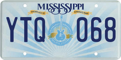 MS license plate YTQ068