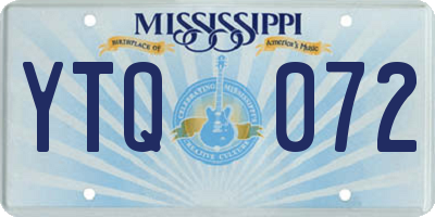 MS license plate YTQ072