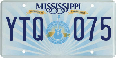 MS license plate YTQ075