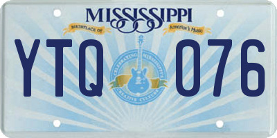 MS license plate YTQ076