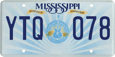 MS license plate YTQ078