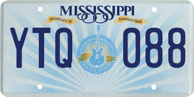 MS license plate YTQ088
