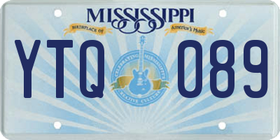 MS license plate YTQ089