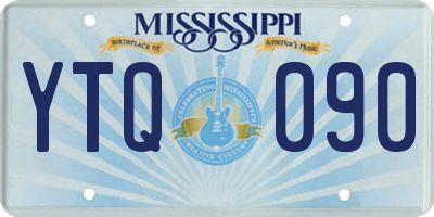 MS license plate YTQ090