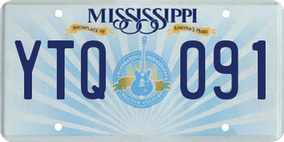 MS license plate YTQ091