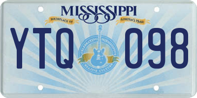 MS license plate YTQ098