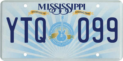 MS license plate YTQ099
