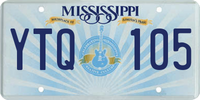 MS license plate YTQ105