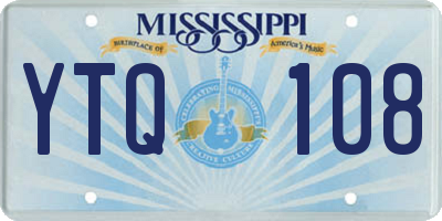 MS license plate YTQ108