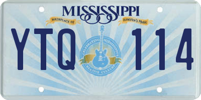 MS license plate YTQ114