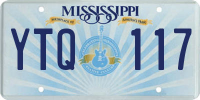 MS license plate YTQ117