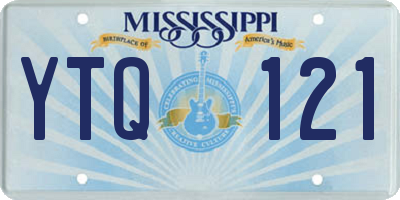 MS license plate YTQ121